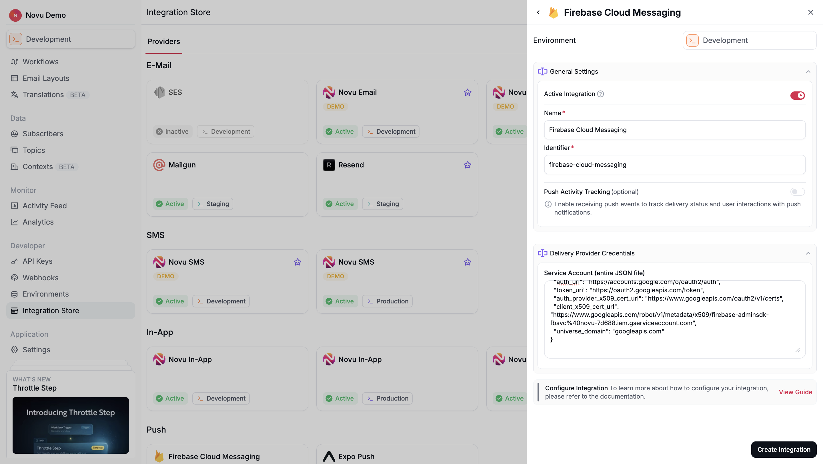 FCM integration